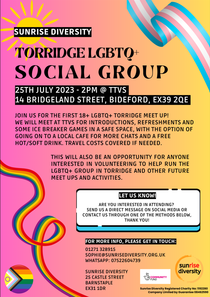 LGBTQ+ Social group (Volunteer Centre)